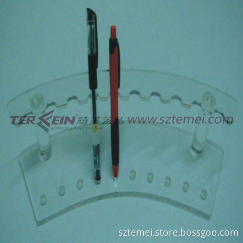 Large Acrylic Display Stand for Pens Holders Clear Pen Stand Holds 6 Pens
